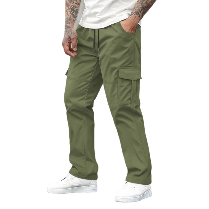 Men's nano technical cargo leisure pants with drawstring waistband, straight leg, and patch flap pockets Mune Fashion