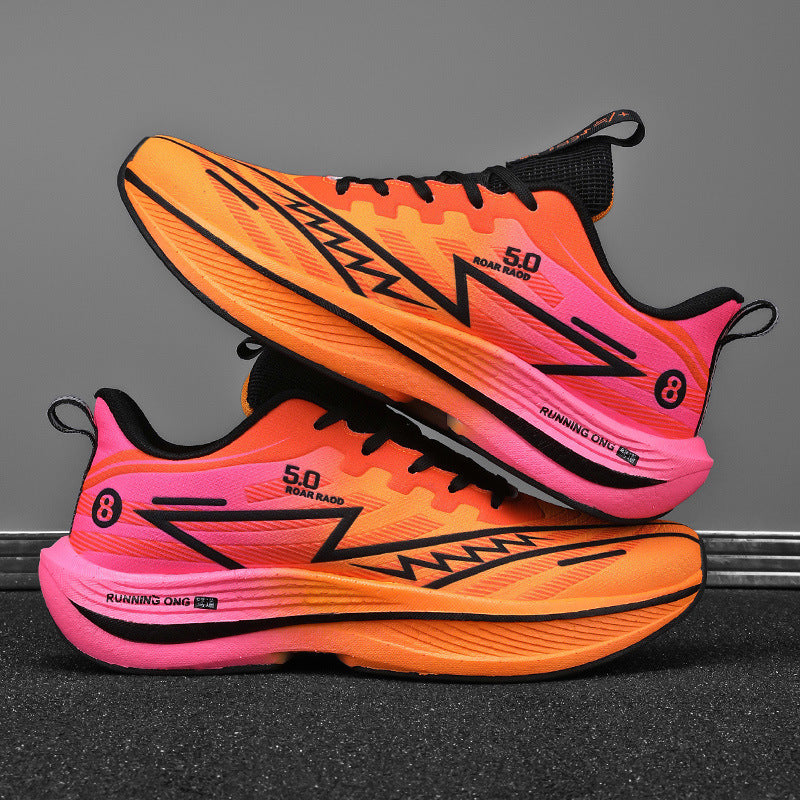 Unisex lightweight competition running shoes with reactive cushioning and sock-like shaft Mune Fashion