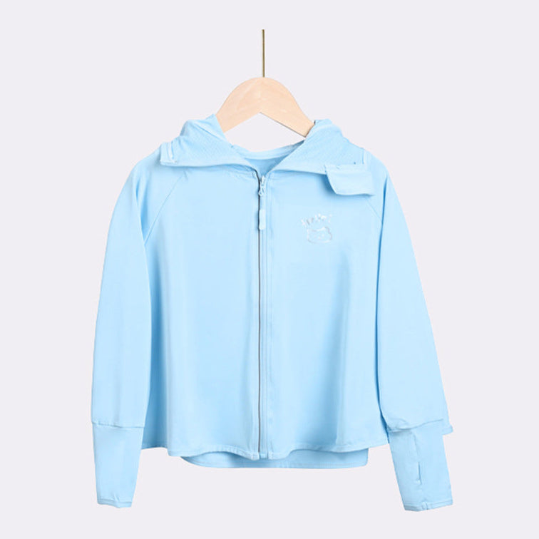 Girl lightweight sun jacket with hood Mune Fashion