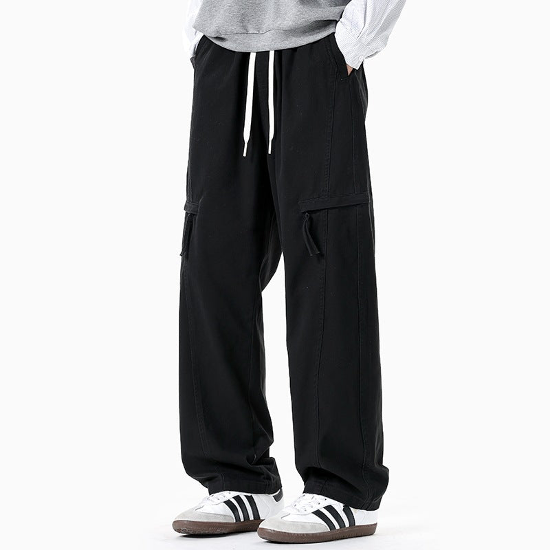 Men's Loose Cargo Jogging Pants in Baggy Cut with Drawstring & Multiple Pockets Mune Fashion