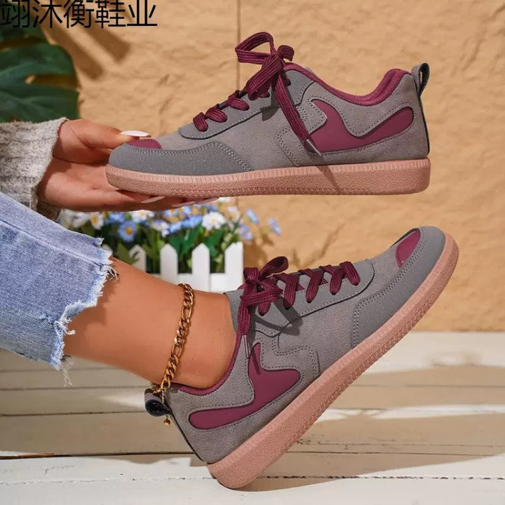 Women's Retro Sneaker with rubber sole, lightweight textile lining and comfort insole Mune Fashion