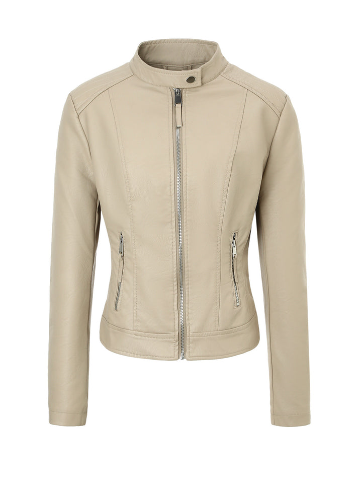 Women's Modern Patent Jacket Mune Fashion