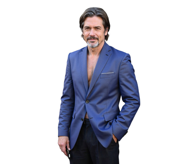Men's tailored business blazer made of stretch fabric with chest pocket and slim silhouette Mune Fashion
