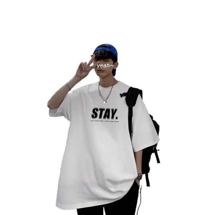 Men's Oversized T-Shirt with Modern Print Mune Fashion