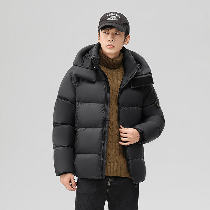 Men's Insulated Padded Jacket with High Collar Mune Fashion
