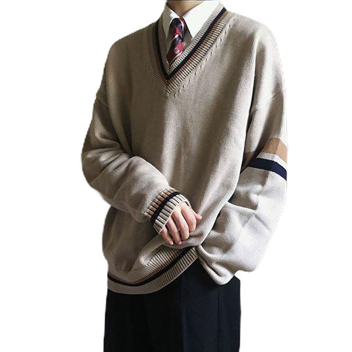 Ladies Elegant V-Neck Sweater Mune Fashion