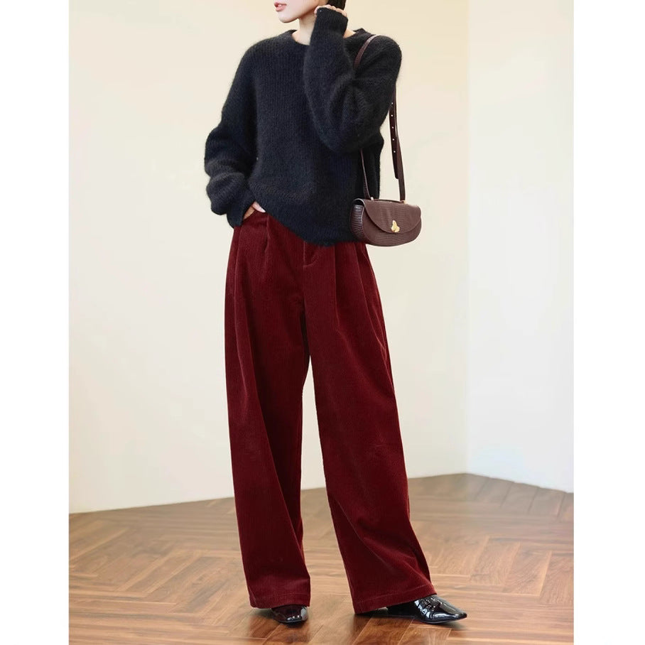 Women's Wide Cut Corduroy Pants Mune Fashion