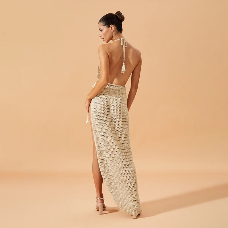 Women's figure-hugging mesh dress with sophisticated pattern Mune Fashion