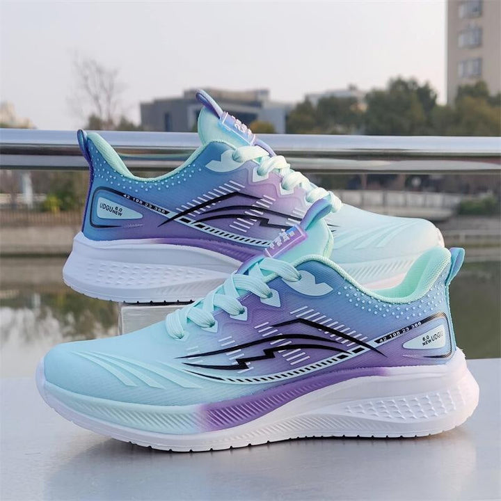 Ladies running sneakers with ergonomic cushioning technology and breathable surface Mune Fashion