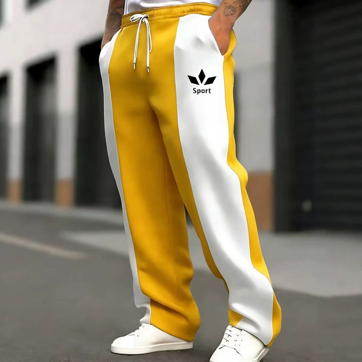 Men's sporty joggers with side stripes Mune Fashion