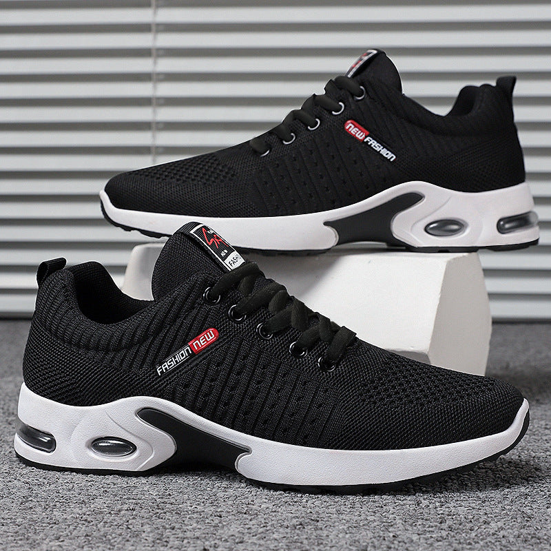 Men's lightweight performance sneakers with 3D knitted upper, integrated air chamber midsole, and non-slip trail outsole Mune Fashion