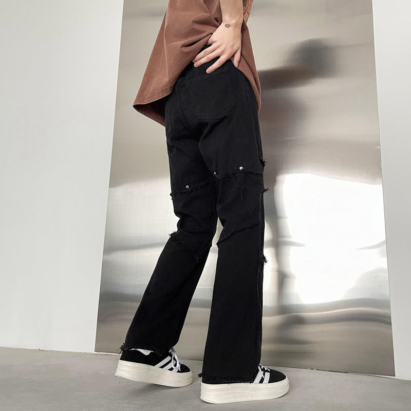 Men's Casual Wide Leg Jeans Mune Fashion