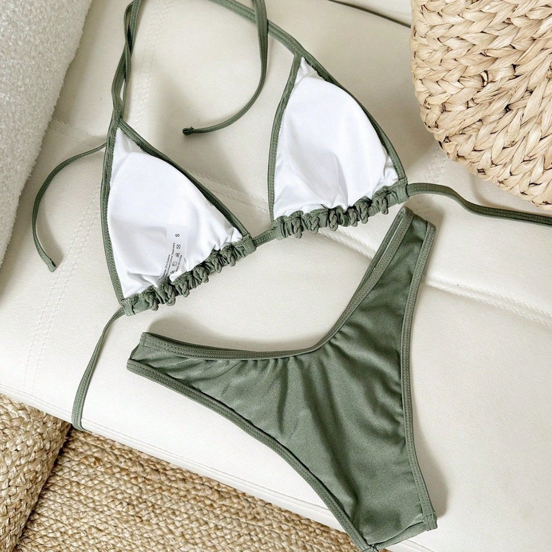 Women braided triangle bikini Mune Fashion