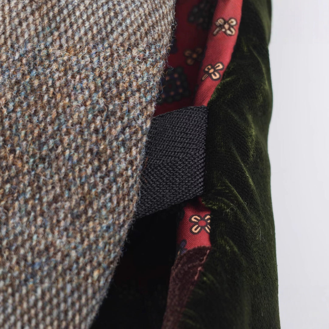 Women's Quilted Patchwork Vest with Voluminous Shawl Collar Mune Fashion