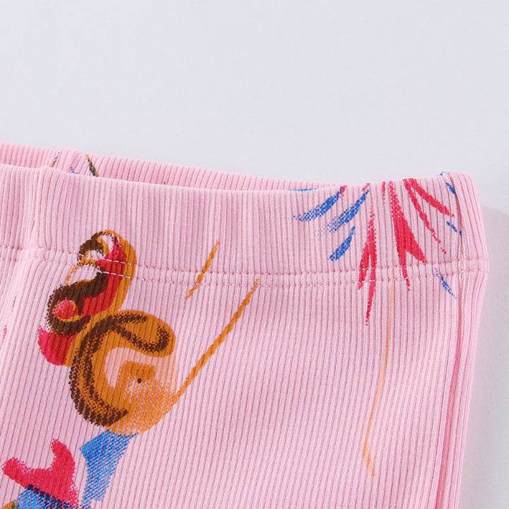 Girl Leggings with Colorful Ballerina Design Mune Fashion