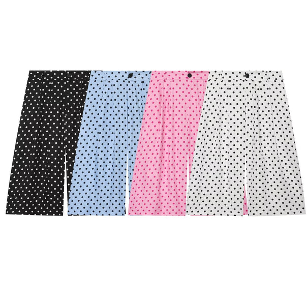 Women's Wide Culotte Pants with High Waist and Soft Dart Pleats Drune