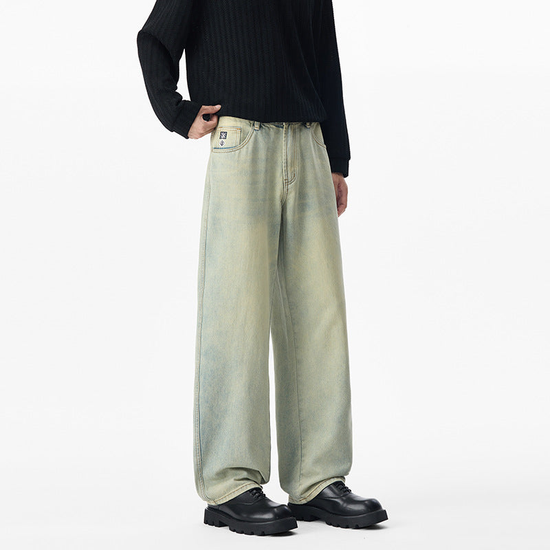Men's Baggy Jeans made of washed Ombre Denim with wide leg Mune Fashion
