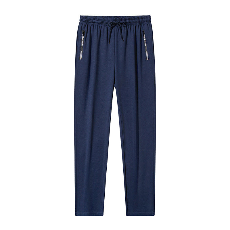 Men's sporty functional training pants with elastic drawstring, zip pockets & tapered leg Mune Fashion