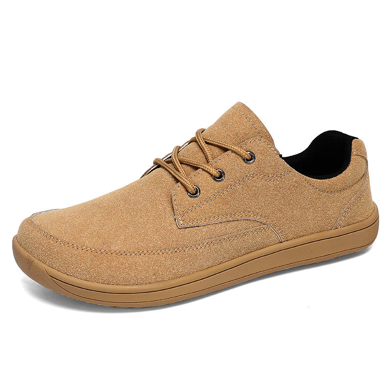 Men's casual suede derby with padded comfort insole and flexible non-slip rubber outsole Mune Fashion