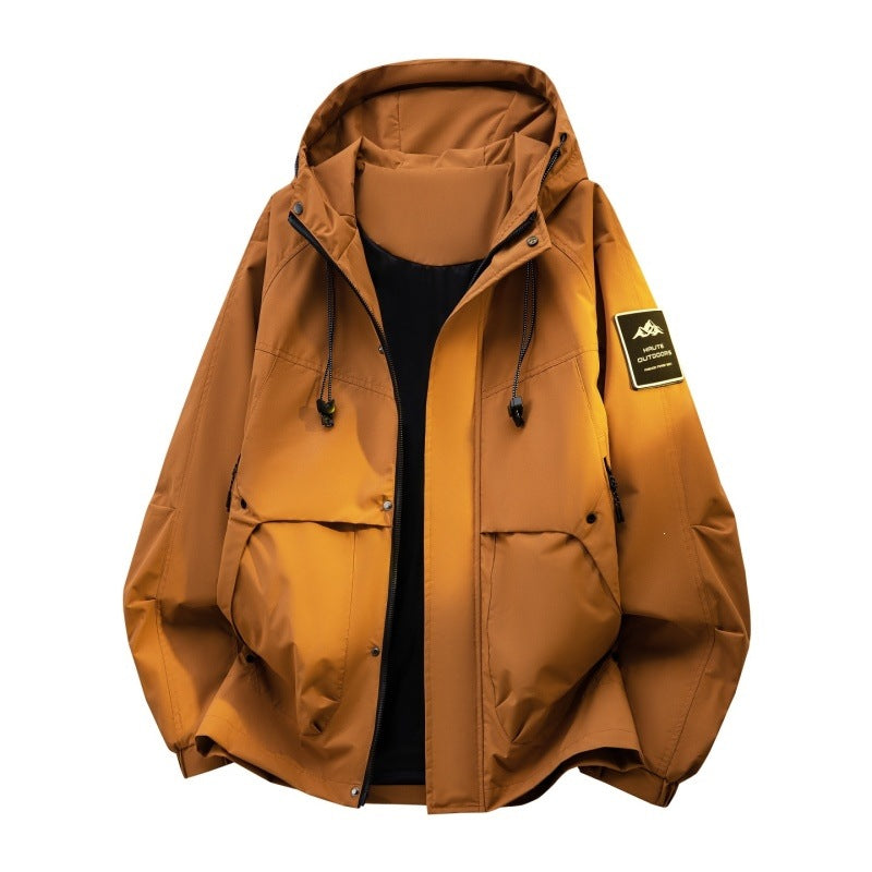 Men's Padded Hooded Utility Jacket with Removable Lining & High Stand Collar Mune Fashion