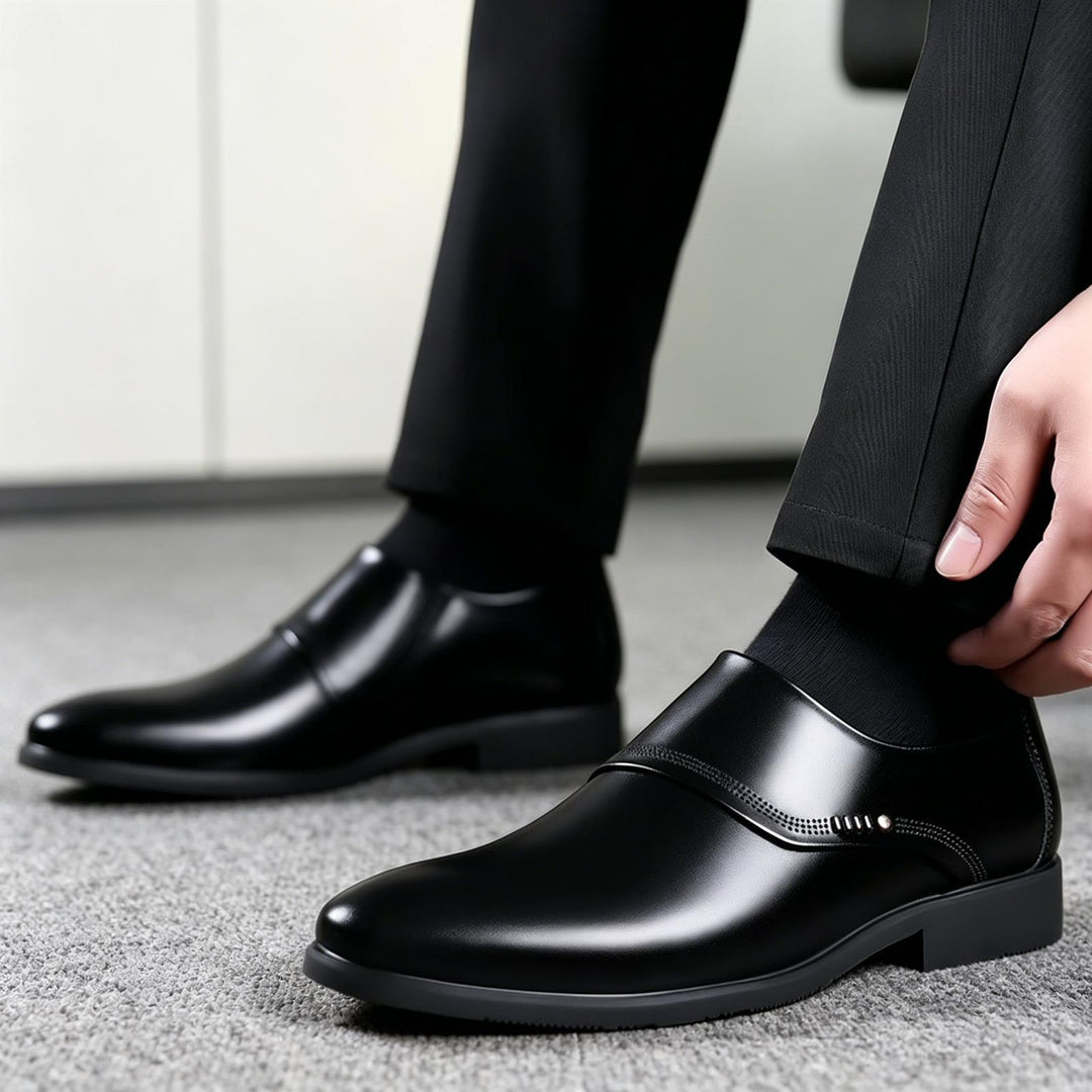 Men's Elegant and Comfortable Leather Slippers Mune Fashion