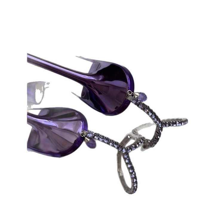 Women's pointed metallic mules with rhinestone ankle strap Mune Fashion