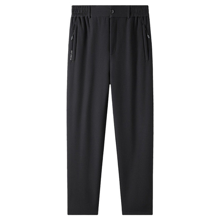 Men's Lined Lounge Pants with Teddy Lining, Elastic Waistband and Zipper Pockets Mune Fashion