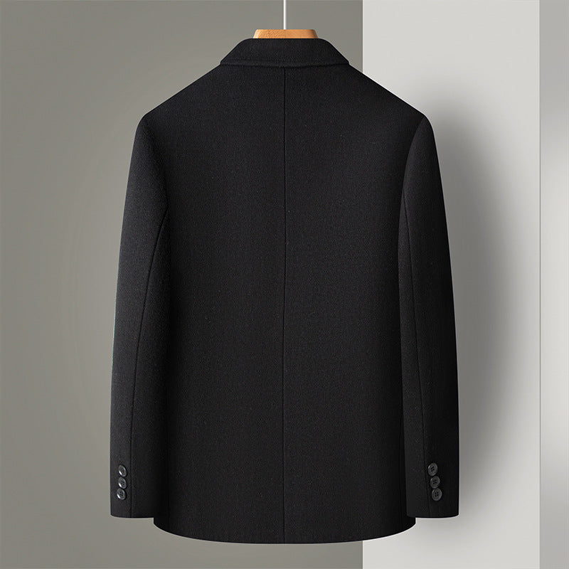 Men's Modern Wool Blazer with Patch Pockets and Light Thermal Lining Mune Fashion