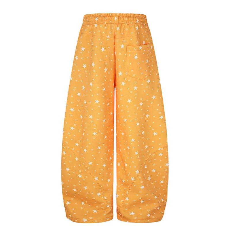 Women's Wide Palazzo Lounge Pants with Comfort Waistband, Drawstring and Adjustable Hem