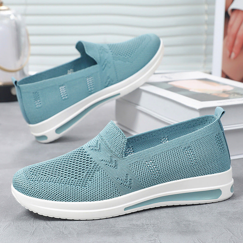 Women's Breathable Slip-On Sneakers with Flexible Upper Material and Comfortable Footbed Mune Fashion