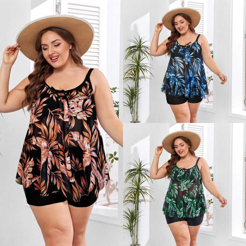 Women’s beach dress with floral design and elastic waistband Mune Fashion
