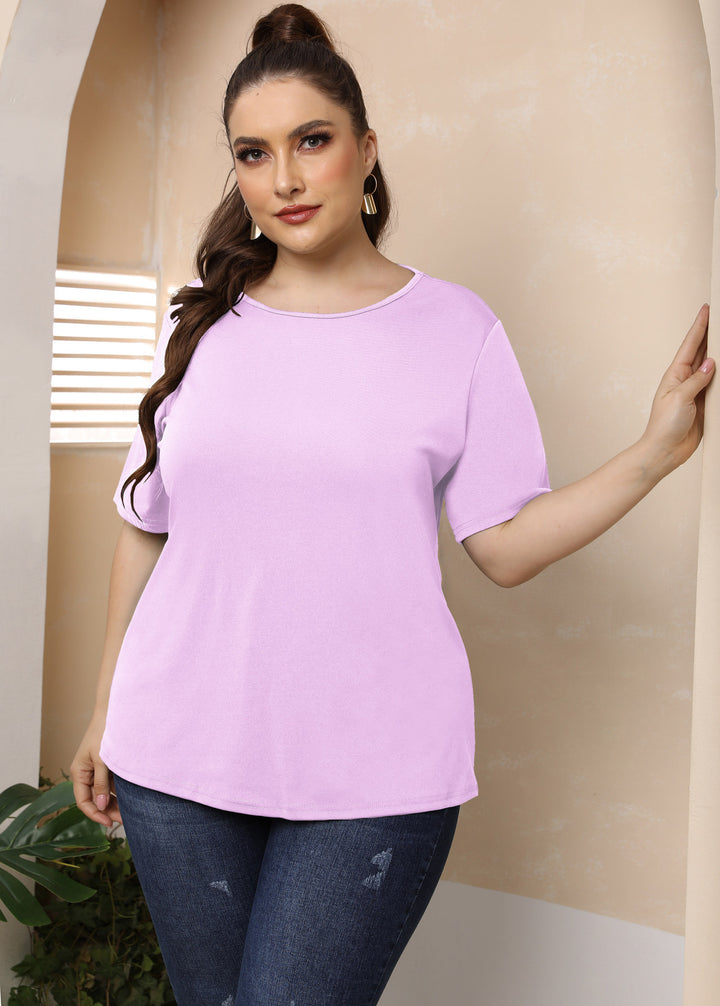 Ladies fashionable basic T-shirt Mune Fashion