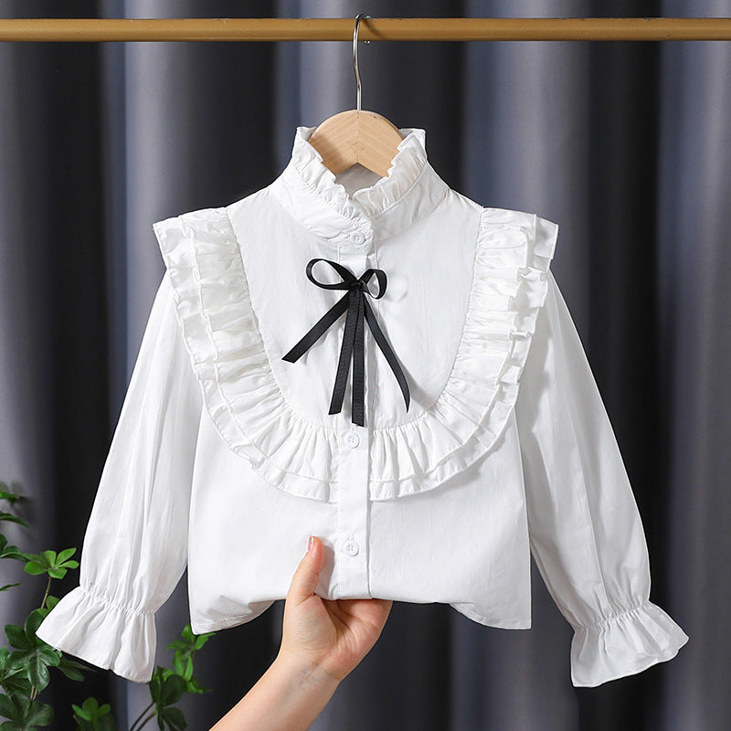 Girls playful blouse with ruffle details Mune Fashion