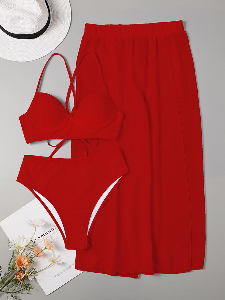 Women's Two-Piece Bikini Set with Chic Skirt Mune Fashion