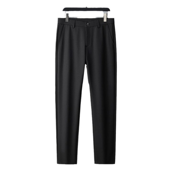 Men's slim-fit suit trousers made of stretch twill with straight leg Mune Fashion