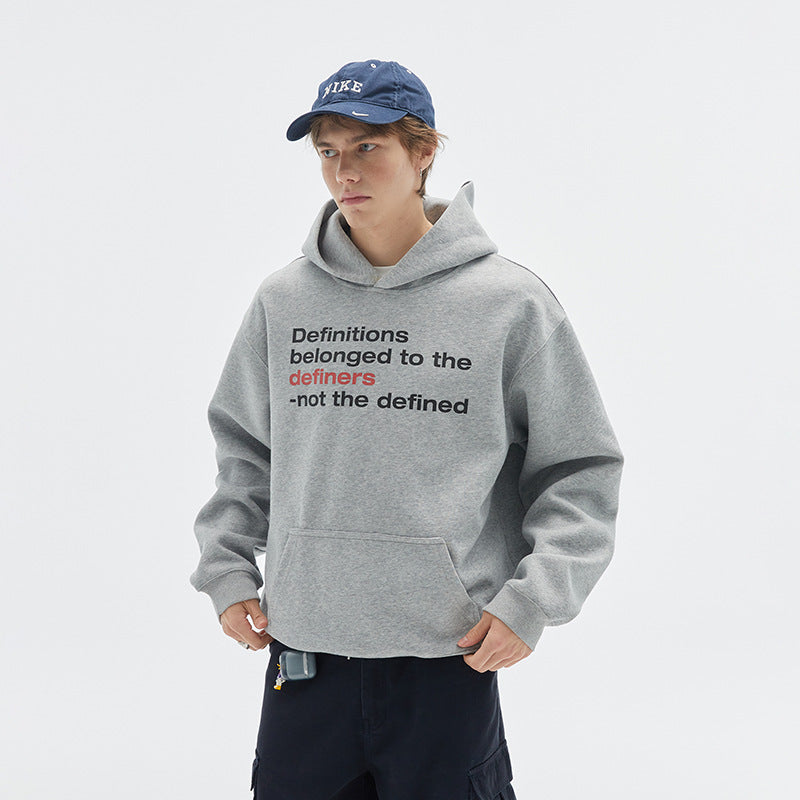 Unisex Oversize Hoodie made of cotton blend with kangaroo pocket and statement print Mune Fashion