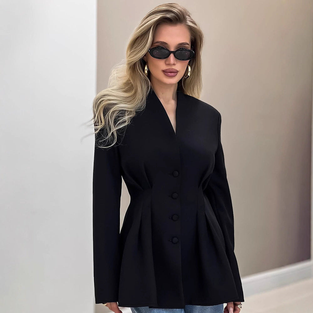 Women's Fashion Blazer Jacket with Tailored Fit