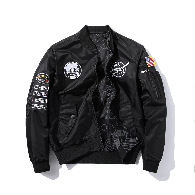 Men's Fashion Bomber Jacket in Space Travel Style Mune Fashion