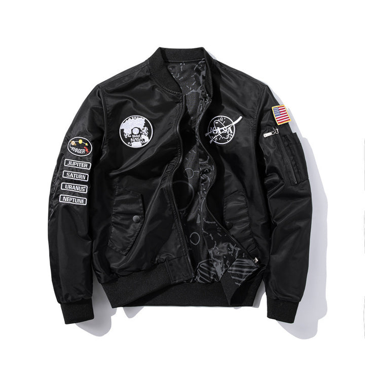 Men's Fashion Bomber Jacket in Space Travel Style Mune Fashion