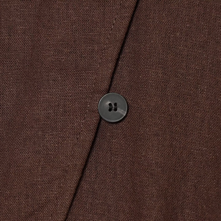 Women's Lightweight Asymmetrical Blouse Jacket with Diagonal Button Placket Mune Fashion
