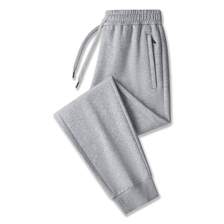 Men's Tech Jogging Pants with Elastic Waistband, Zipper Pockets & Cuffs Mune Fashion