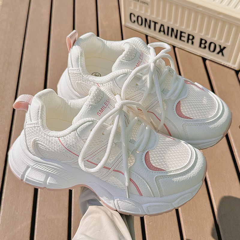Women’s sporty mesh sneakers with high cushioning outsole and breathable upper material structure Mune Fashion