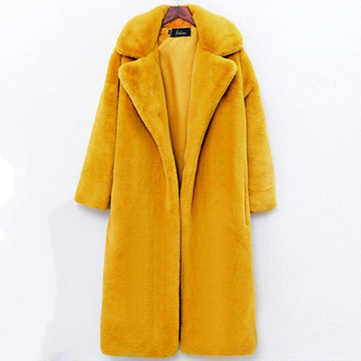 Women's Long-Haired Coat In Luxurious Teddy Style Mune