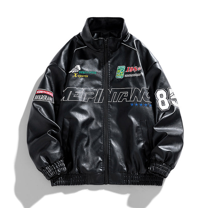 Men's racing-inspired bomber style zip jacket Mune Fashion