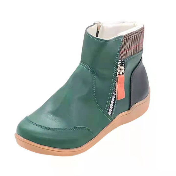 Women's ankle boots with side zipper, elastic insert and soft comfort sole Mune Fashion