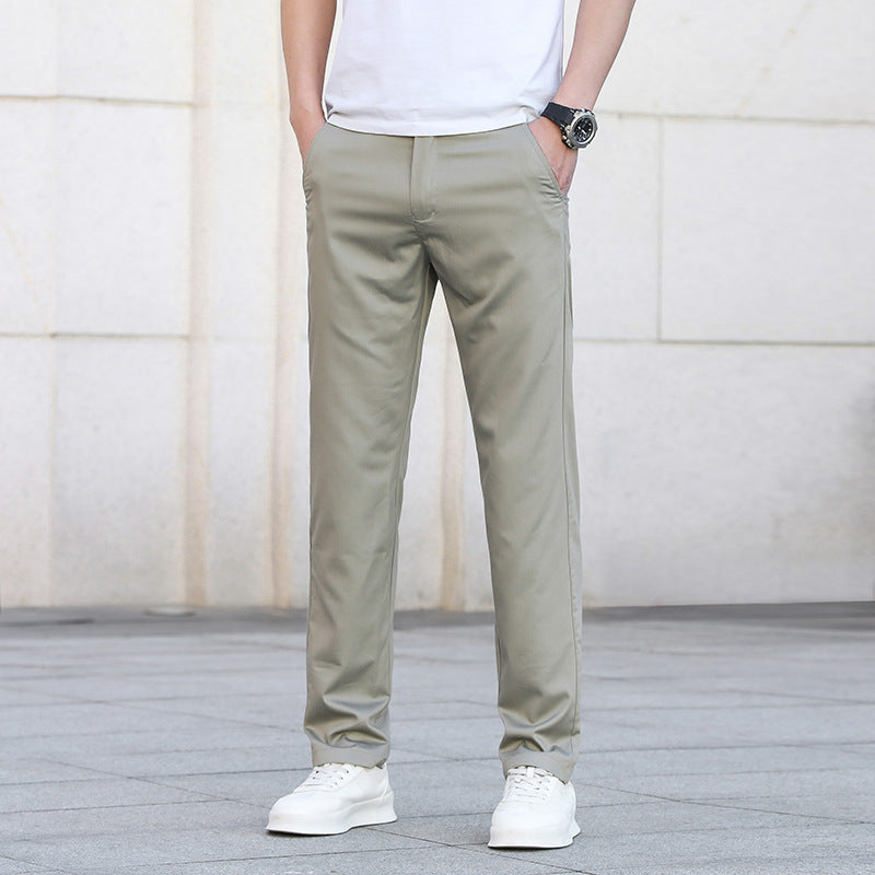 Men's Slim Stretch Chino Pants in Business Casual Look Mune Fashion