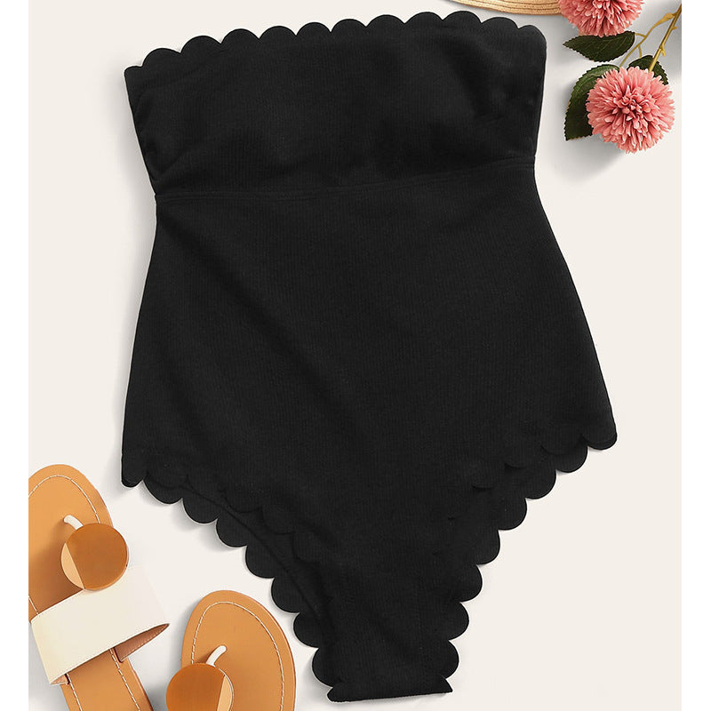 Women’s One-Piece Swimsuit with Feminine Ruffle Details and Adjustable Straps Mune Fashion