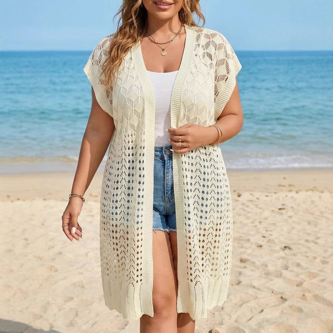 Ladies airy crochet beach cover-up Mune Fashion