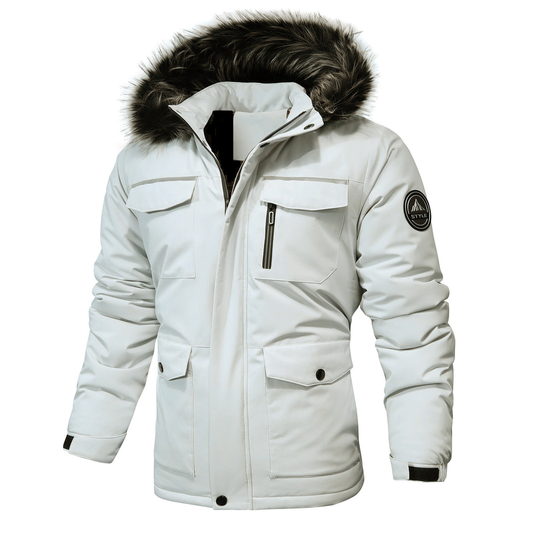Men's Arctic-Insulated Parka with removable faux fur hood and reflective details Mune Fashion