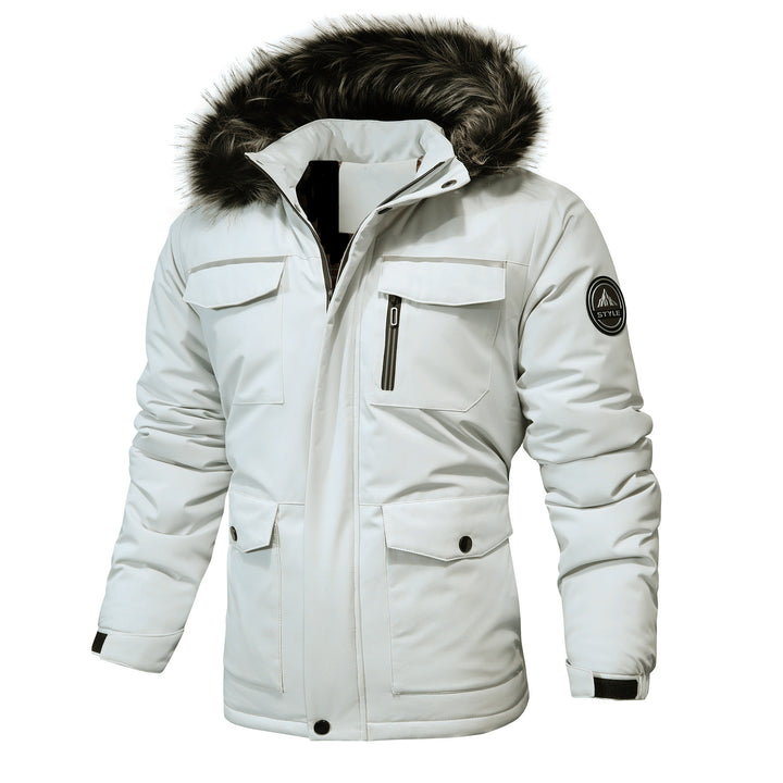 Men's Arctic-Insulated Parka with removable faux fur hood and reflective details Mune Fashion